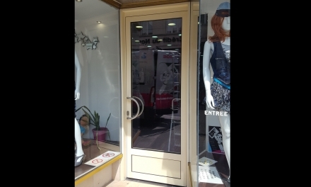 Porte de magasin ALU Beige - Saint Quentin 02