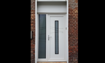 Porte d'entrÃ©e tiercÃ© PVC Blanc - Maretz 59